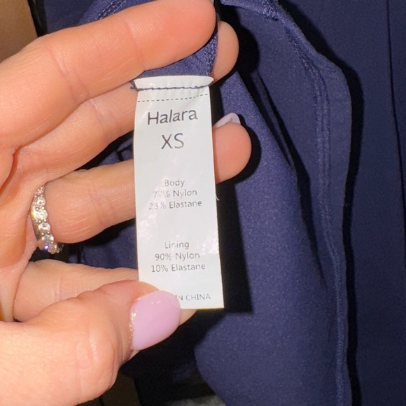 Halara active dress softlyzero peacoat navy workout exercise easy peezy mini - Picture 6 of 10